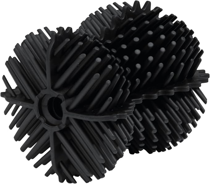 ReBorn Recycled Toilet Brush - Bathroom Toilet Bowl Brush & Holder - Anti Drip 360° Hourglass Brush Head - Closed Fit Storage Cover - Replaceable Heads - Made in Britain (Graphite Black)