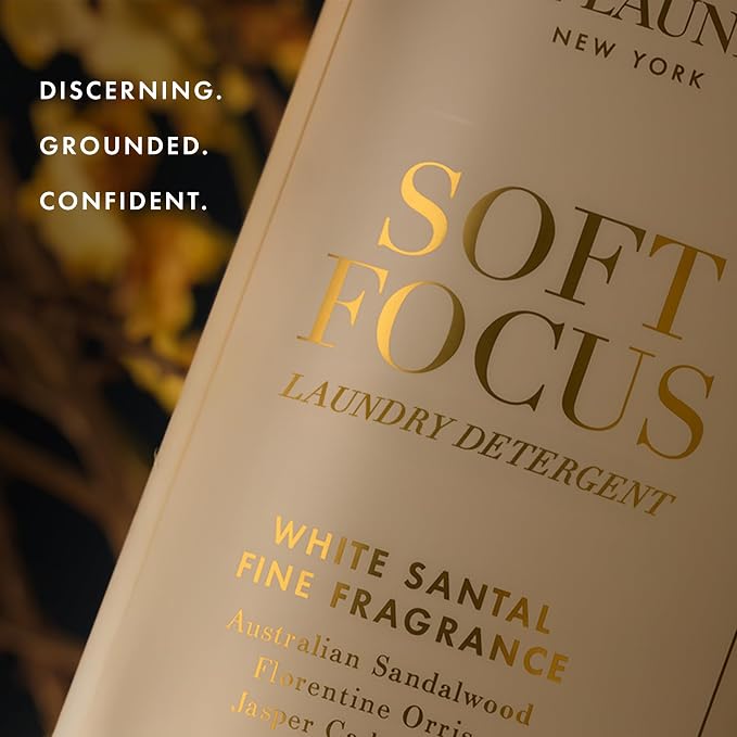 The Laundress Soft Focus Luxury Laundry Detergent, Long-Lasting White Santal Fragrance up to 7 Days of Scent, BioRadiance Enzyme Technology, Keep Clothes Vibrant for Longer, USDA Biobased, 15 Loads