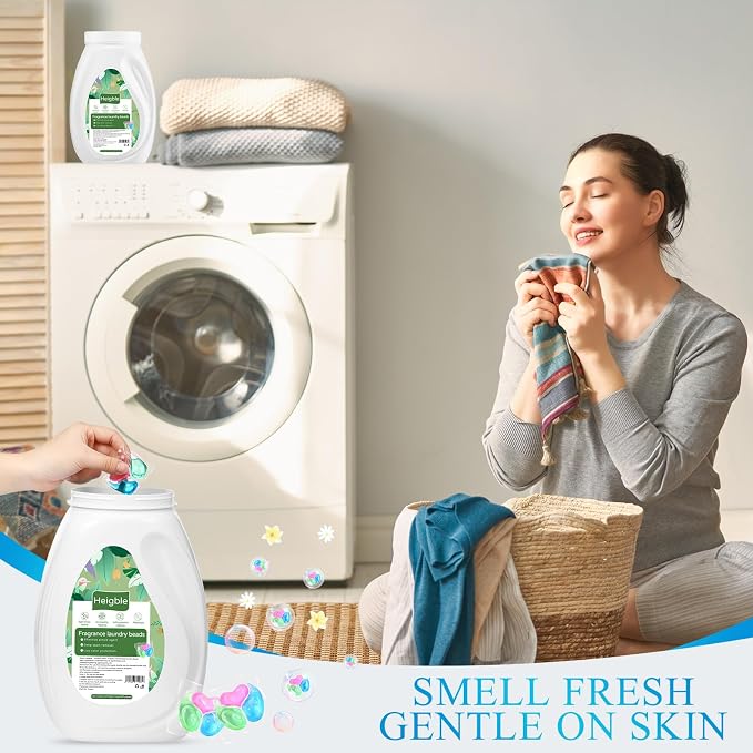 180 Count Laundry Detergent Pods Bulk Washing Machine Detergent Pods 3-in-1 Concentrated for Visible and Invisible Dirt, Fruity Aroma