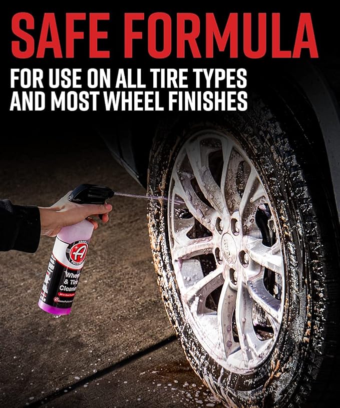 Adam's Polishes Wheel & Tire Cleaner Bundle - A Chemical Formula That Combines Our Wheel Cleaner & Tire & Rubber Into an All in One Formula - Works On Alloy Chrome Aluminum Clear-Coated Painted Rims