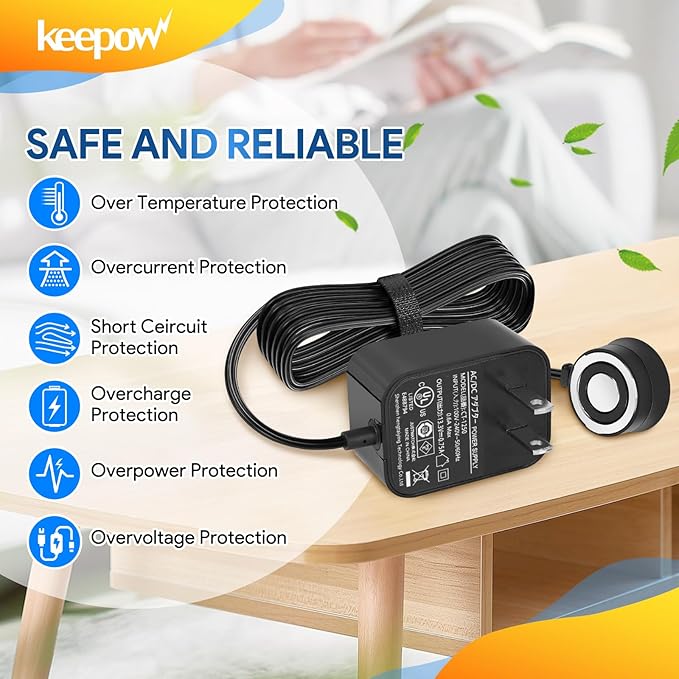 KEEPOW Reusable Mop Pads Refills, Mop Replacement Pads & Charger Compatible with Shark Vac Mop VM252 VM200 VC205 VM250 /QM250 VM190 VM200P12, Hardwood Floor Mop Pad with Upgraded Dirt Chamber