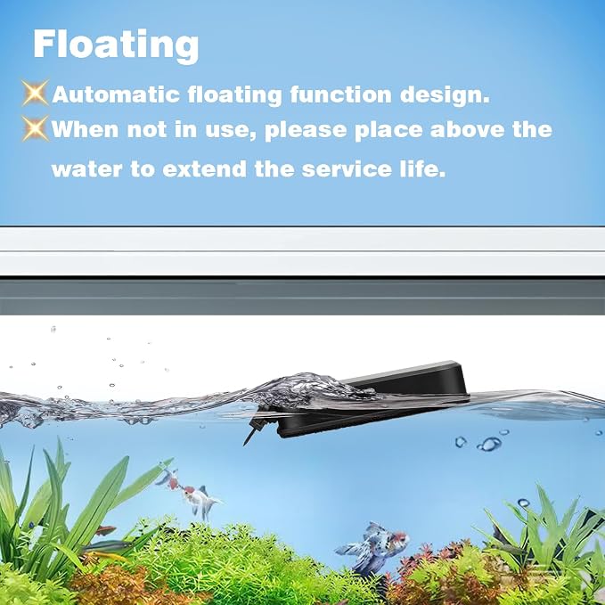 Carefree Fish Aquarium Small Magnetic Cleaner for Glass Fish Tank Magnet Brush Algae Scraper Floating