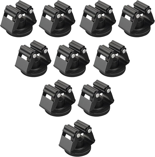 MUTUACTOR Magnetic Broom Holder,10 Pack Magnetic Mount Heavy Duty Garden Tool Organizer for Garage,Non-slip Universal Yard Tool Rack Storage Magnetic Holder for Brooms Mops Garden Shovels Hoes Tools