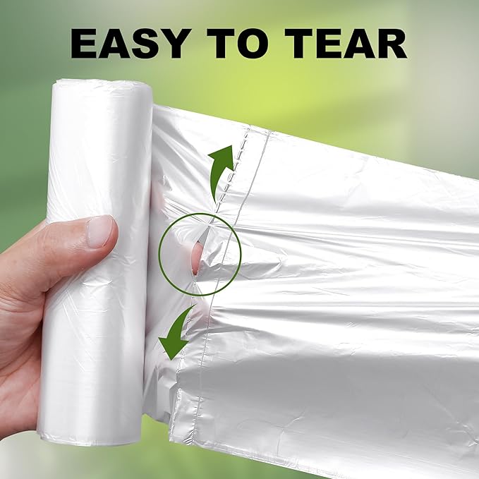 Trash Can Liner - Wholesale 500 Count Garbage Bags on Perforated Roll 20-30 Gallon Multipurpose for Office Bathrooms Business Home Commercial and Industrial Needs