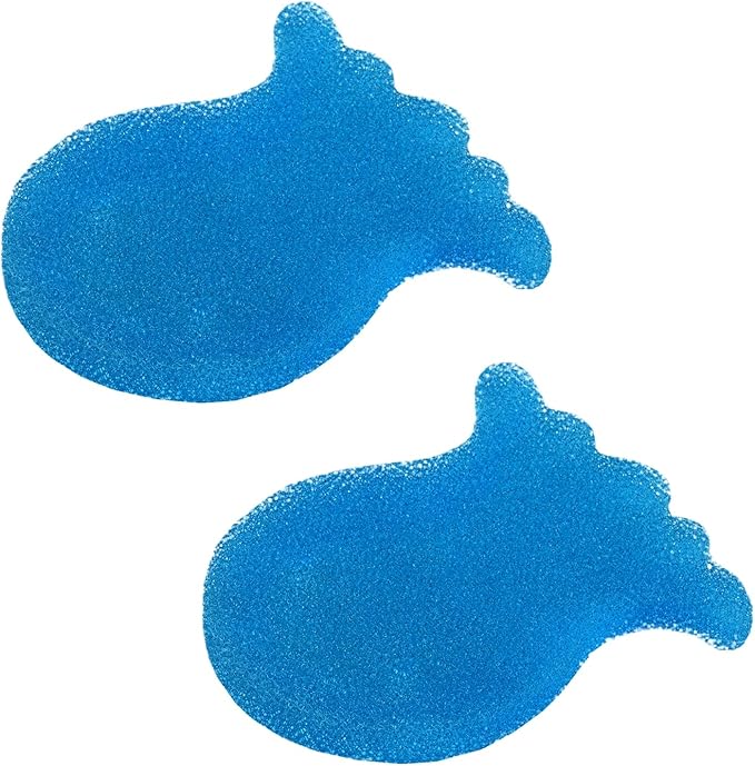 M METERXITY 2-Pack Hot Tub Scum Absorber, 12.5x11.3 Cm/4.9x4.4 Inch Sponge Octopus Pattern Scum Balls for Spa, Bathtub and Swimming Pool to Soak Up Oils Bathtub Accessories [Blue]