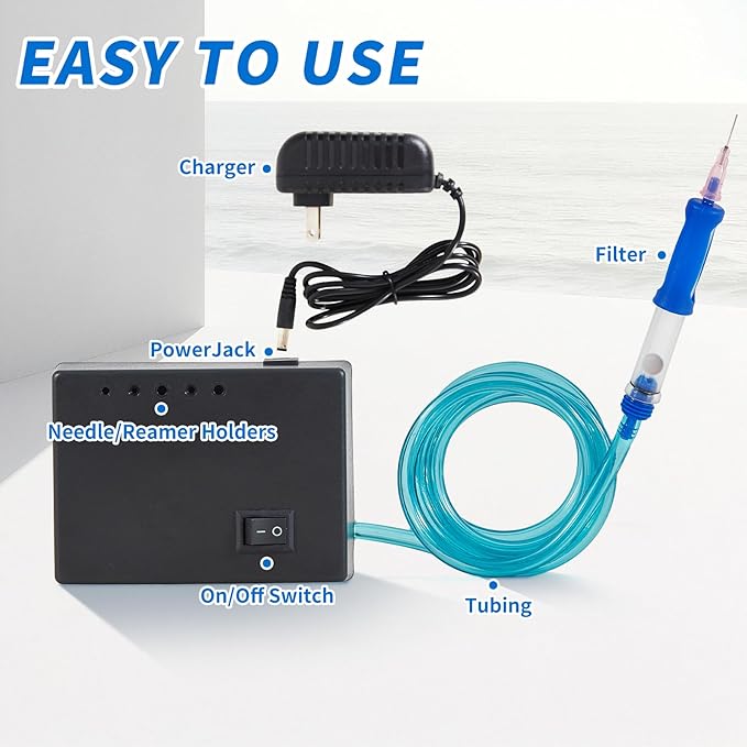 Hearing Aid Vacuum Cleaner - Consumer Hearing Aid Cleaner Kit for Cleaning Hearing Aid Inside, Filters, Tubes, Earbuds, Headphones, in-Ear Monitors