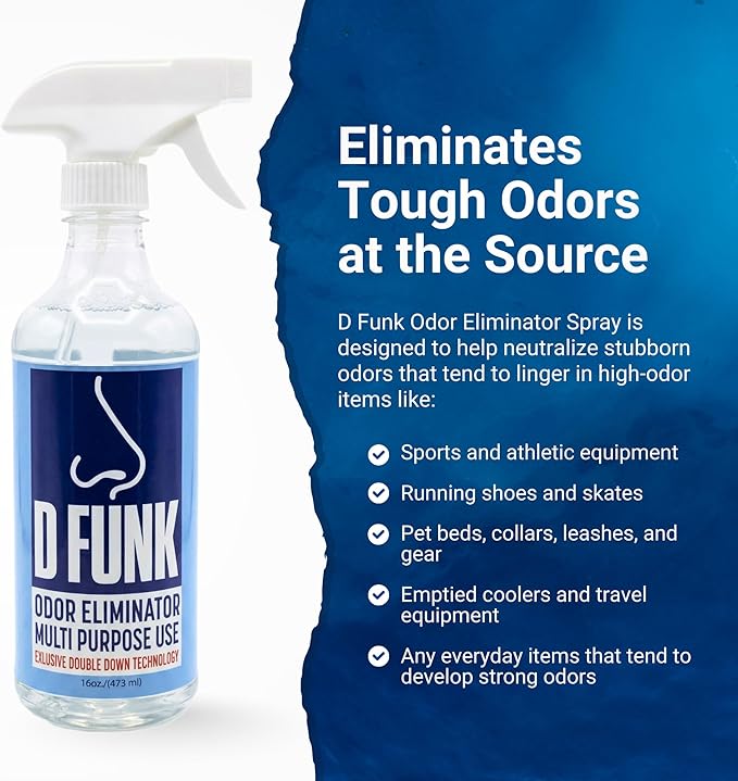 Ardent D Funk Odor Eliminator for Strong Odor, 16 oz. Bottle, Spray to Remove Smells and Odors, Pet Supplies, Sport Shoes and Equipment, Coolers, Made in USA