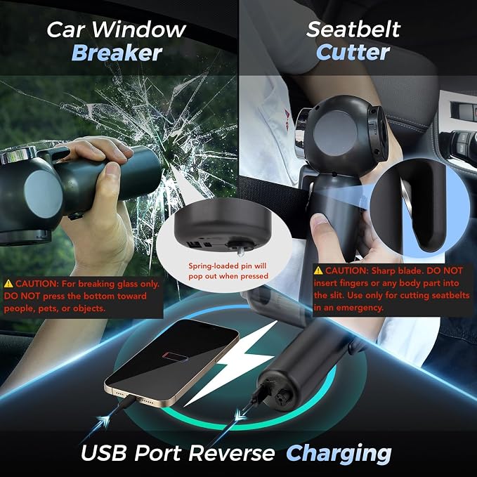 Handheld Car Vacuum Cleaner, 6 in 1 Multi-function Cordless Small Vacuum, 17000PA Adjustable Portable with Brushless Motor for Inflation, Dust Blowing, Suction for Car, Home, Office– All in One