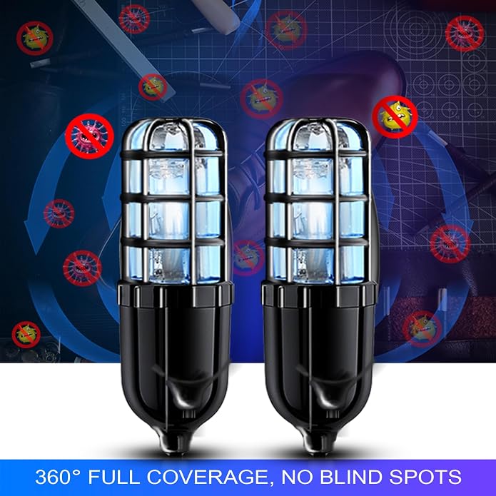 Ultraviolet Shoe Deodorizer,UV Light Sneaker Cleaner,Smart Timing UV Footwear Odor Elimination,360°Ultraviolet Bulb Design, Applicable to All Shoes and Boots 6W （Black）