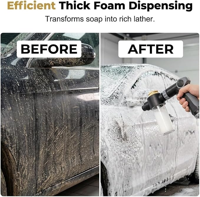 2026 New Turn Any Hose into a High Pressure Water Cleaning Jet,Heavy Duty Garden Hose Nozzle,Multi Function Lawn & Garden Watering Sprayer,Spray Nozzles for Cleaning Yard Pets Car