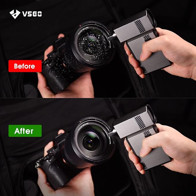 VSGO Electronic Air Blower V-P01E Professional Lens Cleaning Pen Lens Brush and VS-S04E Camera Sensor Cleaning Kit