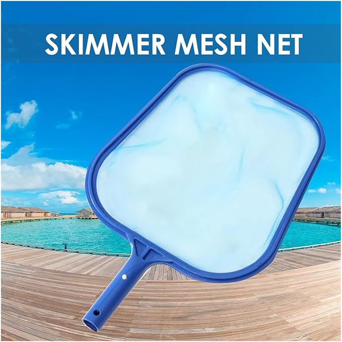 Leaf Skimmer Net Swinging Pool Skimmer Above Ground Pool Maintenance Fine Mesh Net for Cleaning Surface of Swimming Pools Hot Tu