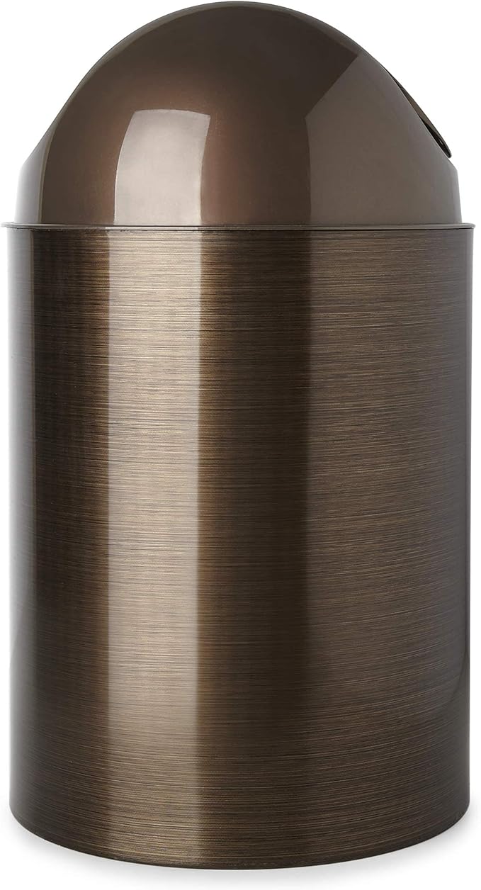 Umbra Mezzo Swing-Top Waste Can, 2.5-Gallon (10 L), Bronze