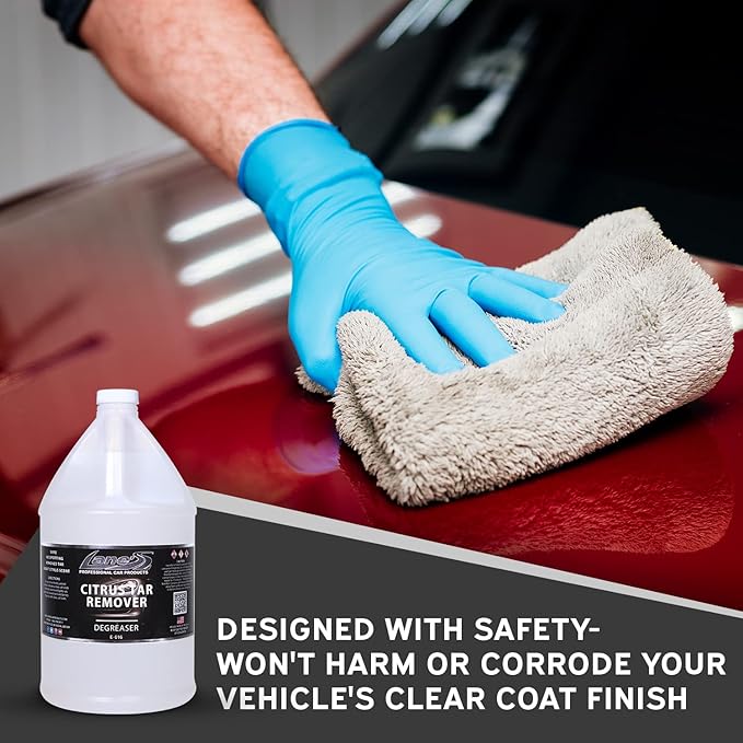LANE'S Citrus Tar Remover- Tar Remover for Cars, Degreases and Removes Road Tar, Pleasant Citrus Smell, Safe for all Automotives- 128 oz