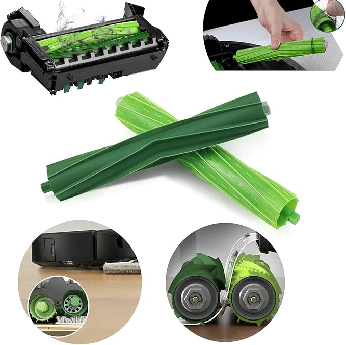 Replacement Parts Kit Compatible with iRobot Roomba s9 (9150) s9+ s9 Plus (9550) s Series Vacuum Cleaner,2 Set of Multi-Surface Rubber Brushes,8 Side Brushes,8 Filters,8 Dust Bags