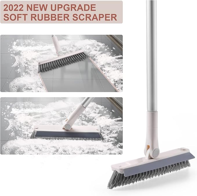 Dusters for Cleaning and Grout Brush with Long Handle Kit