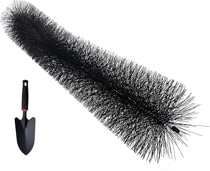 VEVOR Gutter Brush, 20 Pcs 5.25 in Dia. Gutter Cleaning Tools, 60 ft Extended Cleaner Brush for 5 in Raingutter, No Ladder Needed, for Easily Removing Leaves and Debris from Roof