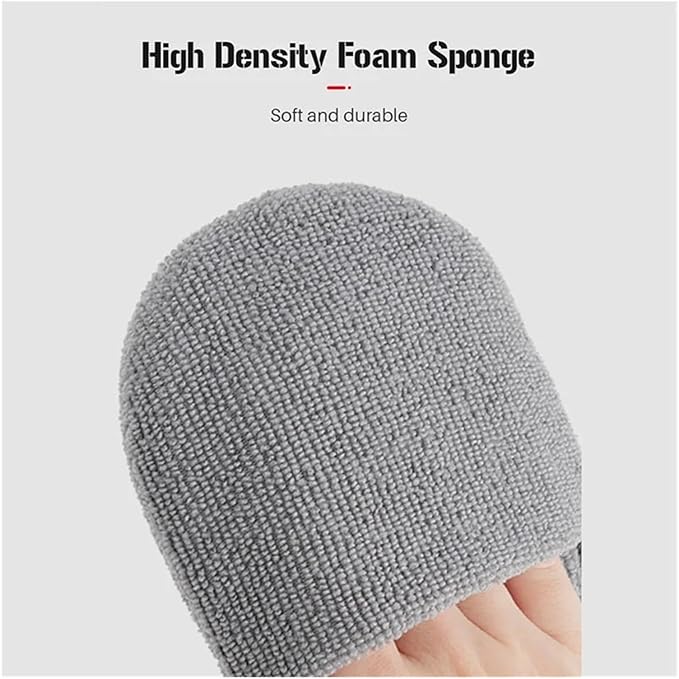 2pcs/6pcs Soft Microfiber Car Wax Applicator Mitts Polishing Sponge Wax Foam Applicator Pad for Car Cleaning Auto Detailing(Blue 2 pcs)