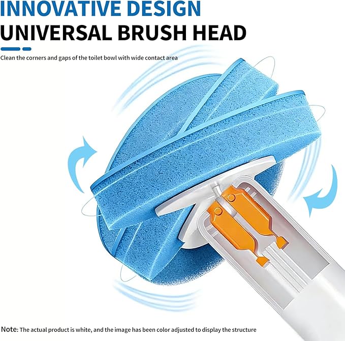 SOPAMI Disposable Toilet Brush and Holder Set with 16 Refills for Bathroom | Disposable Toilet Cleaning System,Toilet Wand Kit,Wall-Mounted or Floor-Standing Holder Toilet Cleaning Stick Touch Free