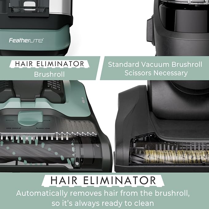 Kenmore DU1275 Bagless Upright Vacuum Lightweight Carpet Cleaner with 4 Height Adjustment, Hair Eliminator brushroll, Pet HandiMate & 2 Cleaning Tools, Light Green