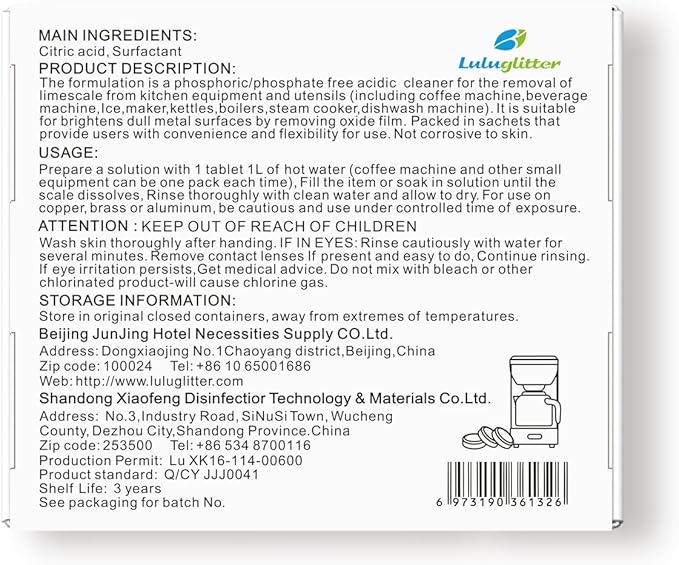 Espresso Machine Cleaning Tablets Descaling Coffee Maker Descaler Tablets 24 Count, Compatible With Nespresso, Keurig, Ninja, Delonghi, Miele, Descaler Tabs for Espresso Machines And Drip
