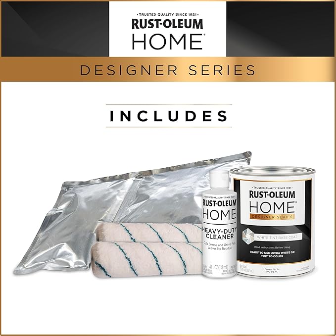 Rust-Oleum 391503 Home Designer Series Floor Coating Kit, High Gloss White