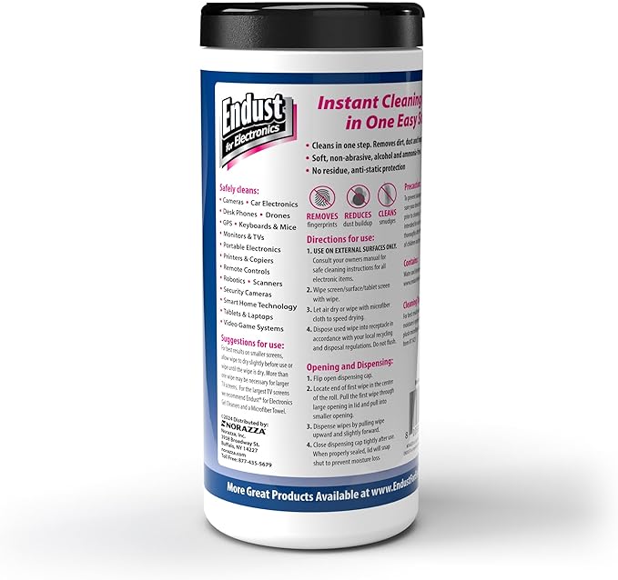 ENDUST 259000 Anti-Static Pop-Up Wipes (70-ct)