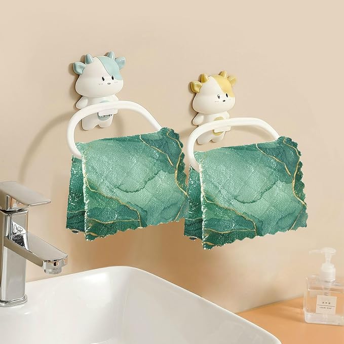 senya Kitchen Dishcloths, Green Marble Texture Cloth Dish Towels 6 Pack Super Absorbent Dishtowels Reusable Cleaning Cloths