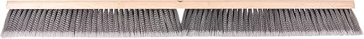 SPARTA Flo-Pac Plastic Flagged Sweep, Floor Broom for Cleaning, 36 Inches, Gray, (Pack of 6)