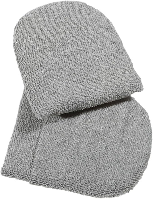 2/4/6Pcs Soft Microfiber Car Wax Applicator Mitts Polishing Sponge Wax Foam Car Wax Applicator Pad Car Detailing Cleaning Tools(2Pcs Grey)