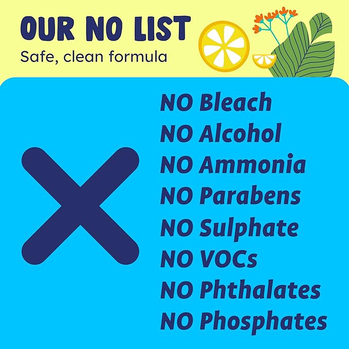 Originally Yellow Lemon Vinegar For Cleaning Purpose | USA Made All Purpose Cleaner | Use as a Floor, Glass, Kitchen, & Bathroom Cleaner | Plant Derived Vinegar Half Gallon | 64 Oz