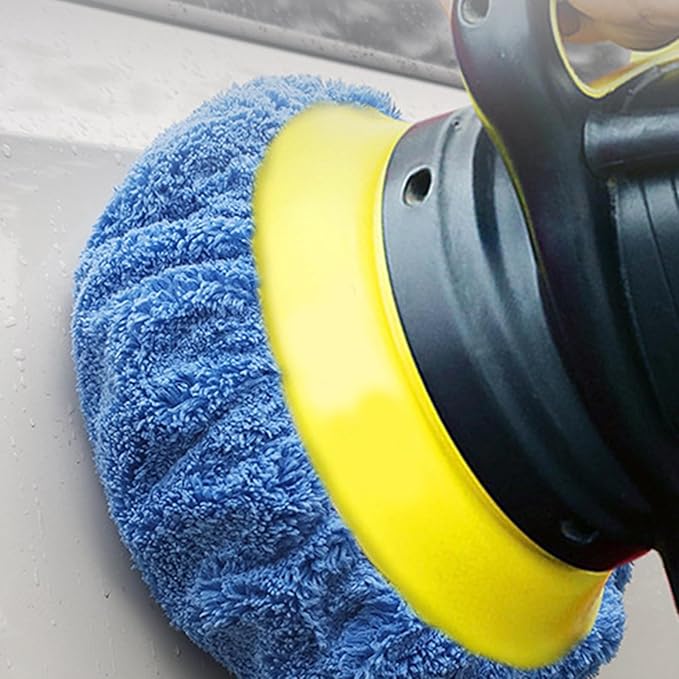 10Pcs Car Polishing Bonnet Buffing Pad Microfiber Woollen Buffing Pad for 9 to 10 inch car Polisher Wax Wash Buffer