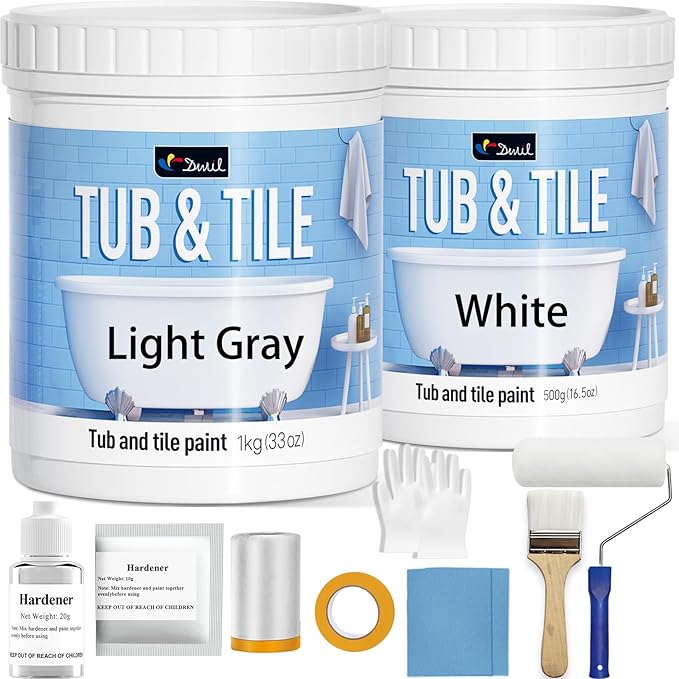 DWIL White 0.5kg & Light Gray 1kg Combination