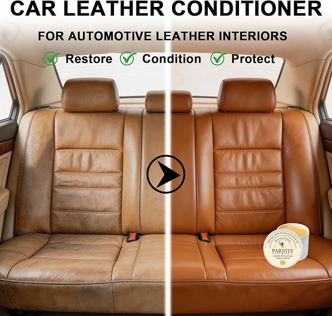 Leather & Furniture Repair Salve,Conditioner for Couches Purse Bag Car Seat,Polisher Moisturizer and Restorer Leather Wood and Vinyl,Prevent Cracking or Fading