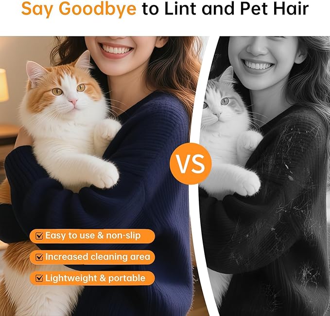 2PCS Pet Hair Removal Glove for Cats & Dogs Reusable Magic Brush Electrostatic Pet Hair Remover Glove for Clothing, Couch, Carpet, Furniture, Car Seat