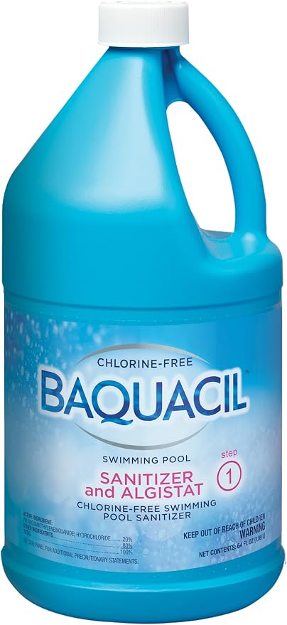 84321 Sanitizer & Algistat Chlorine-Free Swimming Pool Sanitizer Chemical, 64 oz