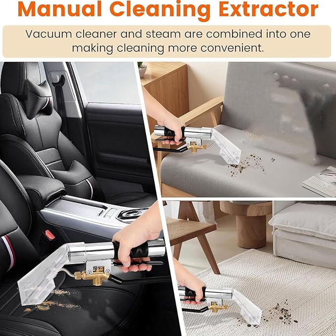 Car Carpet Extractor,Extractor Hand Tool with Viewing Window,Extractors Upholstery and Auto Detailing Hand Wand,Most Portable Carpet Attachment