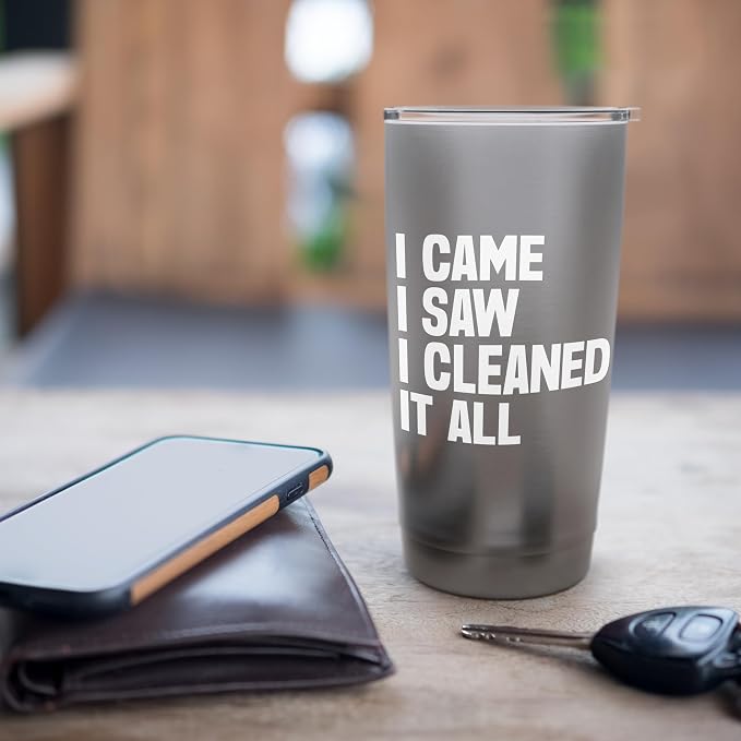 I came i saw i cleaned it all Cleaning Stainless Steel Insulated Tumbler