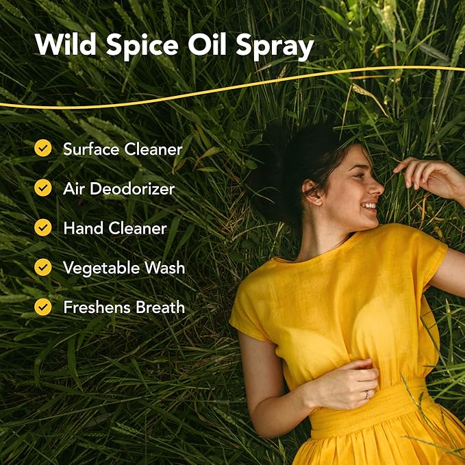 NORTH AMERICAN HERB & SPICE OregaSpray - 1 fl oz - Travel Size - Aromatic Wild Spice Oil Spray - Cleans & Deodorizes Air - Use as a Vegetable Wash, Breath Freshener & More - Wild Lavender Scent