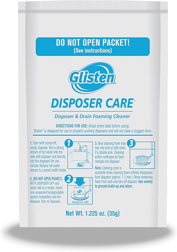 Glisten Disposer Care Foaming Cleaner 2-Pack and Plink Deodorizer Capsules 2-Pack