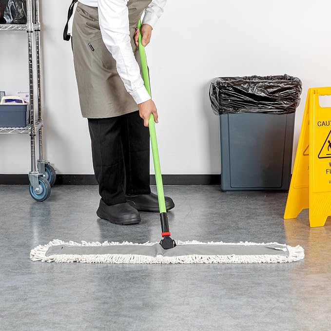 Restaurantware-MOP HEAD ONLY: Clean Tek Professional 35.83 x 5 Inch Dry Mop Head, 1 For Dusting - Frame And Handle Sold Separately, Disposable, Cotton, For Home And Office
