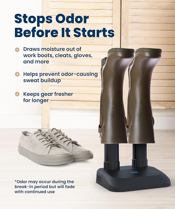 Everlasting Comfort Electric Boot Dryer for Work Boots, Silent Portable Shoe Dryer with Timer for Shoes, Boots and Cleats, Quick-Dry Glove Dryer Boot Warmer for Gloves, Helmets and Sneakers(Standard)