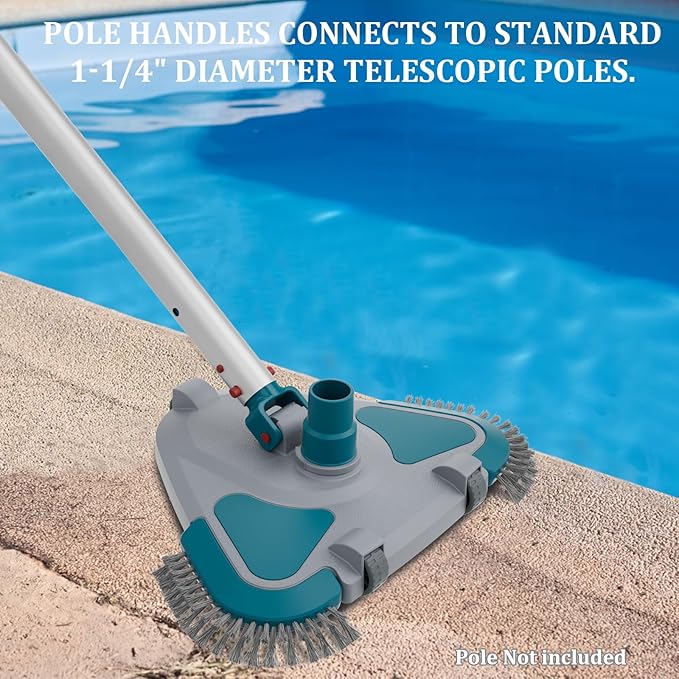 POOLWHALE Pool Vacuum Head with Fine Mesh Pool Net