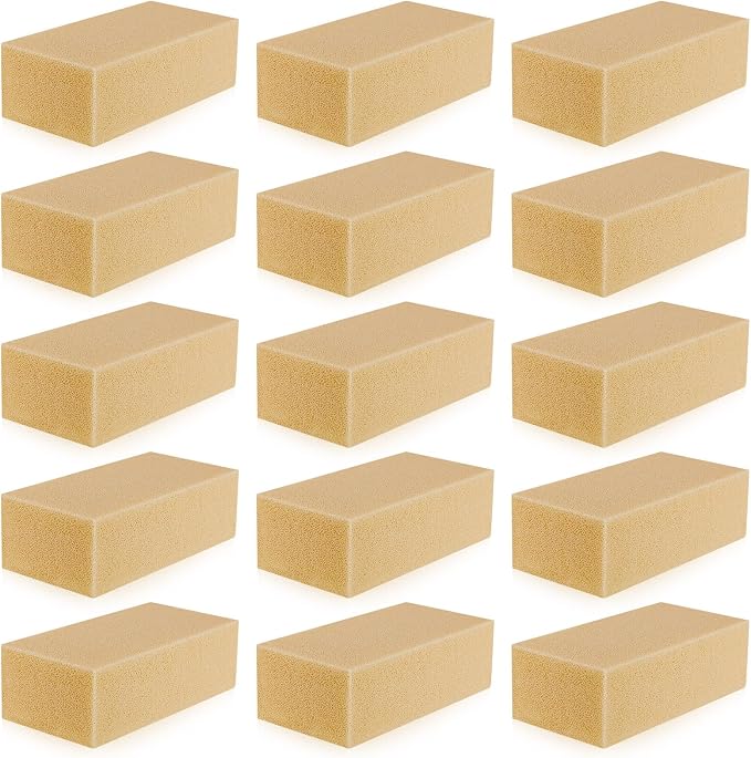 Tessco for you 15 Pcs Reusable Soot Eraser Sponge for Dry Cleaning - Effective Soot Remover for Pet Hair, Dust, and Dirt on Painted Walls, Books, and Car Interiors