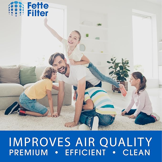 Fette Filter - 112 Premium H13 True HEPA Replacement Filter Compatible with Medify MA Air Purifier for Model 112 V2.0 wtih 3-in-1 filtration system. (Pack of 2)