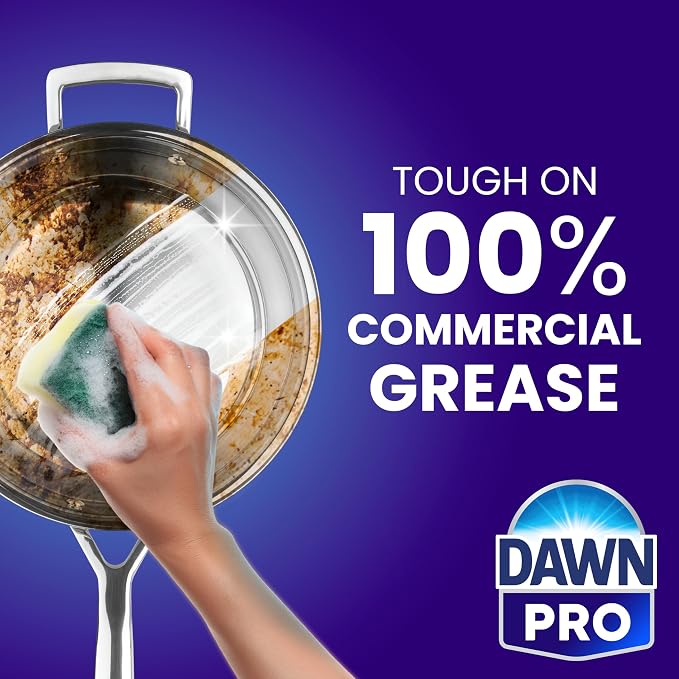 Dawn PRO Manual Pot and Pan Detergent, Dish Soap Liquid for Dishwashing by Hand, Bulk Concentrate for Commercial Use, 38 fl oz (Case of 8)