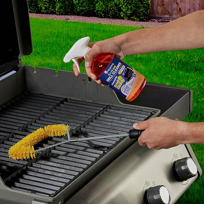 Mr. Bar-B-Q U-Shaped Grill Brush Powered by Scrub Daddy