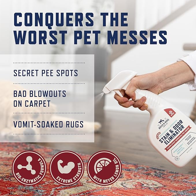 Rocco & Roxie Pet Extreme Stain & Odor Eliminator & Oxy Carpet Shampoo Bundle