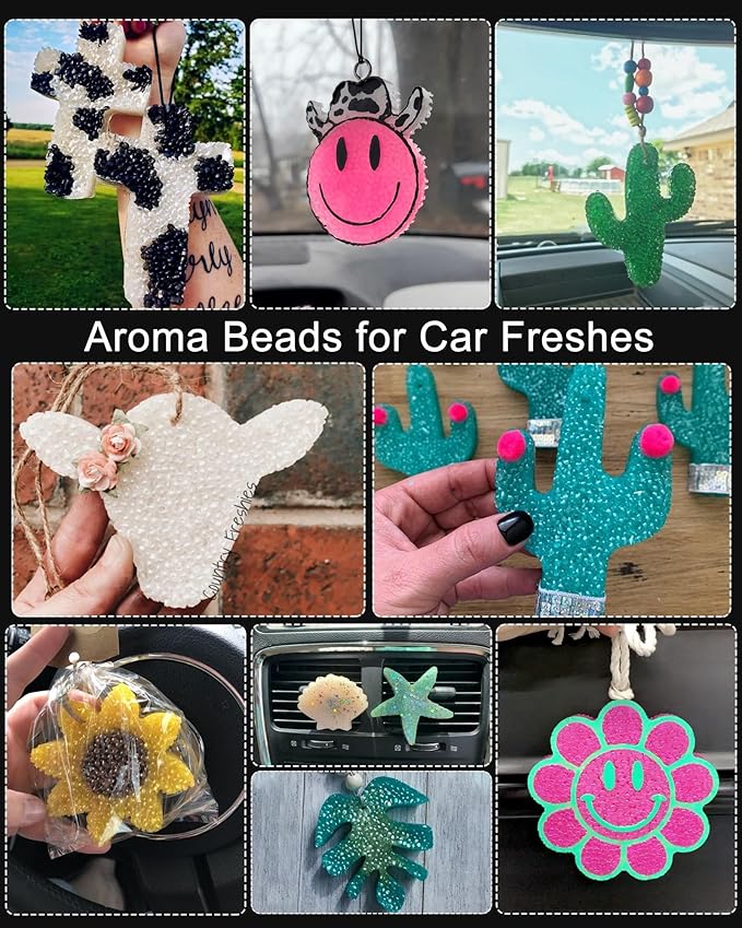 5LB Unscented Aroma Beads for Car Freshies - DIY Homemade Natural Eva Beads Bulk - Freshie Supplies
