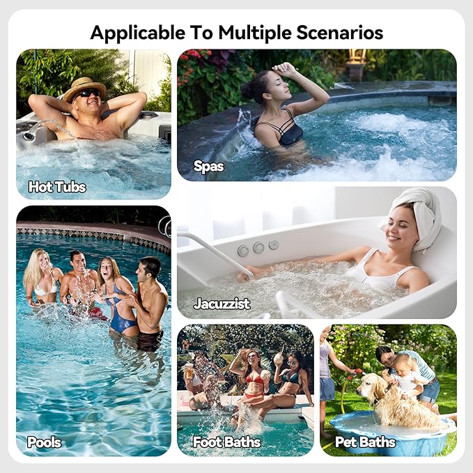 Hot Tub Scum Absorber Sponges Keep Water Clean & Clear- Reusable Oil Absorbing Spa Cleaner with 3D Honeycomb Design, Hot Tub Accessories 2-Pack Turtle & Seal